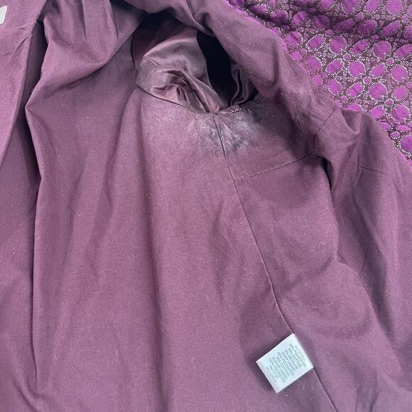 Isaac Mizrahi Purple & Metallic Coat Jacket Jackie Kennedy Vibes Size 10 READ - Picture 8 of 14